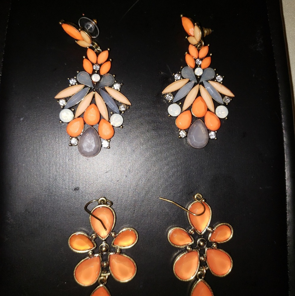 Tangerine Orange Earrings